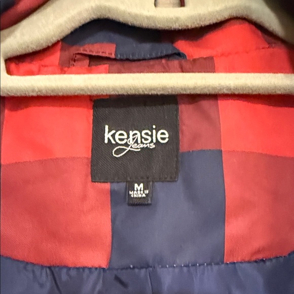 Kensie Jeans Checkered Red and Blue Vest SZ M - Picture 6 of 7